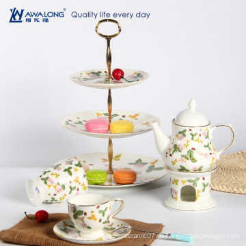 Neueste Bone Porzellan Kaffeetasse mit traditionellen englischen Porzellan Tee-Set